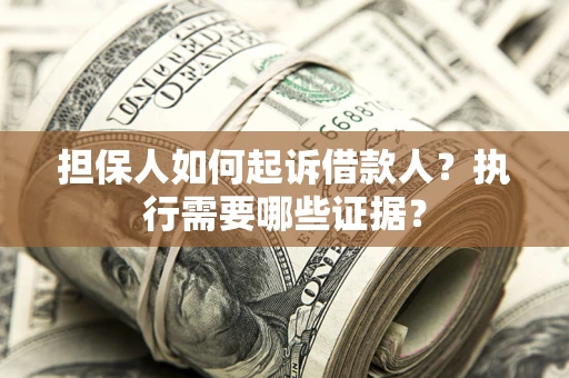 武汉担保人如何起诉借款人？执行需要哪些证据？