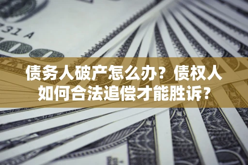 武汉债务人破产怎么办？债权人如何合法追偿才能胜诉？