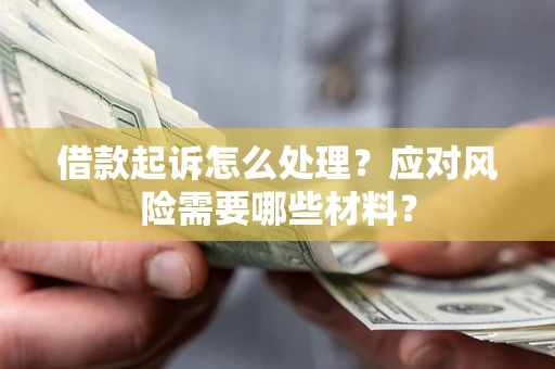 武汉借款起诉怎么处理？应对风险需要哪些材料？