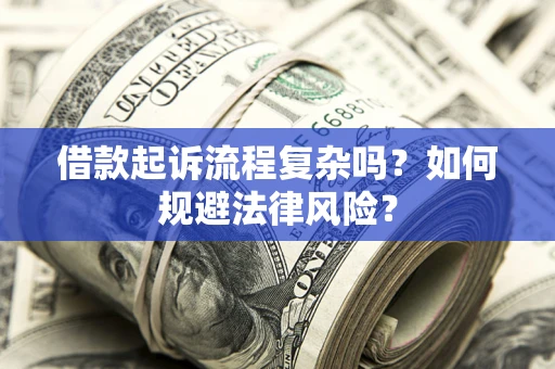 武汉借款起诉流程复杂吗？如何规避法律风险？