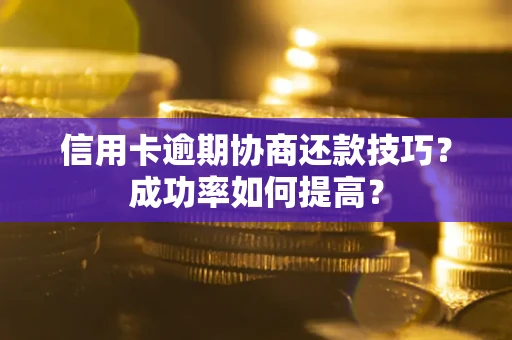 武汉信用卡逾期协商还款技巧？成功率如何提高？