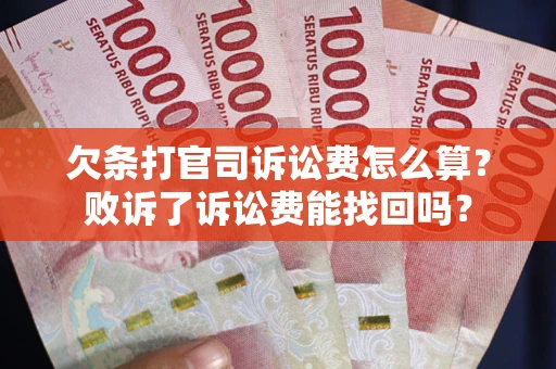 武汉欠条打官司诉讼费怎么算？败诉了诉讼费能找回吗？