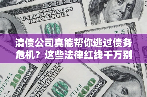武汉清债公司真能帮你逃过债务危机？这些法律红线千万别踩