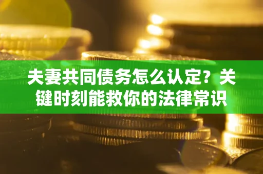 武汉夫妻共同债务怎么认定？关键时刻能救你的法律常识