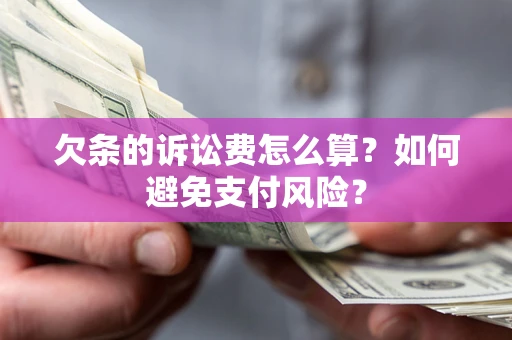 武汉欠条的诉讼费怎么算？如何避免支付风险？
